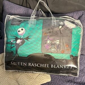 The Nightmare Before Christmas Raschel Blanket - brand new, never used